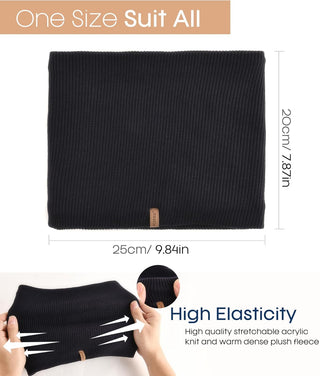 FURTALK Winter Neck Warmer Men Ski Neck Gaiter Scarf For Men Women Thick Warm Fleece Windproof Scarves