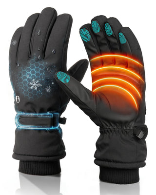 FURTALK Winter Gloves for Men Women Fleece Lined Waterproof Windproof Touchscreen Ski Snow