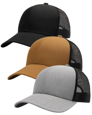Mens Trucker Hat Structured Mesh Baseball Cap