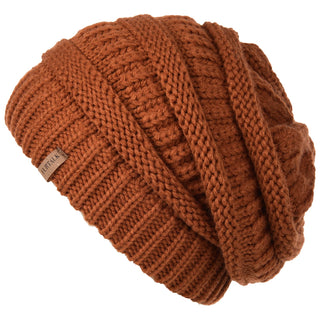 FURTALK Winter Knit Slouchy Beanie Hat Warm Skull Ski Cap