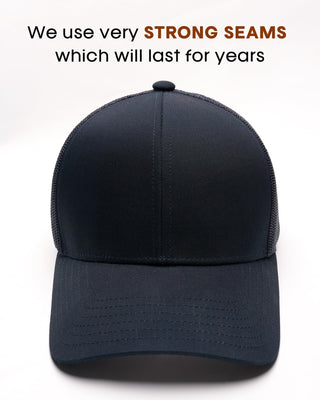 Mens Trucker Hat Structured Mesh Baseball Cap