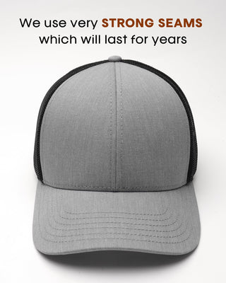 Mens Trucker Hat Structured Mesh Baseball Cap