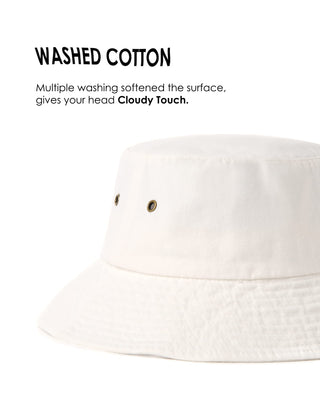 Bucket Hats for Women Washed Cotton Packable Summer Beach Sun Hats