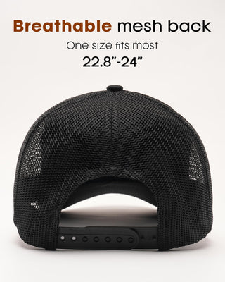 Mens Trucker Hat Structured Mesh Baseball Cap