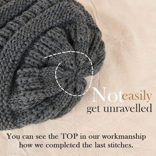 FURTALK Winter Knit Slouchy Beanie Hat Warm Skull Ski Cap